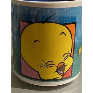 Looney Tunes 1992 Six Flags Great America Tweety Bird Cartoon Hot Cold Mug WB